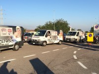 Nostri mezzi in partenza per Val Senales