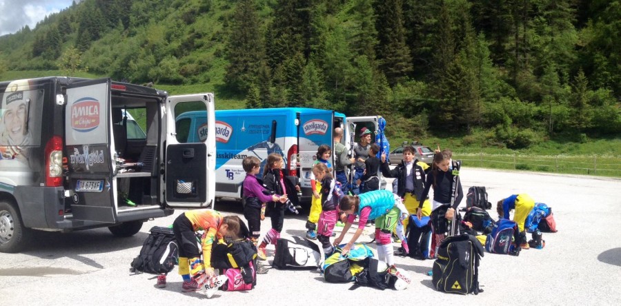Baby Cuccioli bilancio positivo la primo stage in ghiacciaio