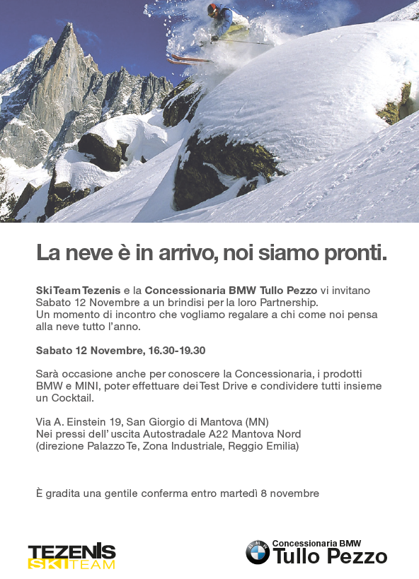 LA NEVE STA ARRIVANDO, NOI SIAMO PRONTI